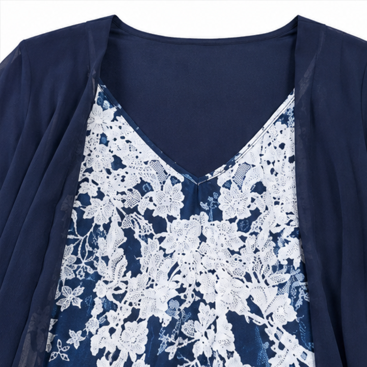 Wearbella – Floral Print Dress And Duster Set