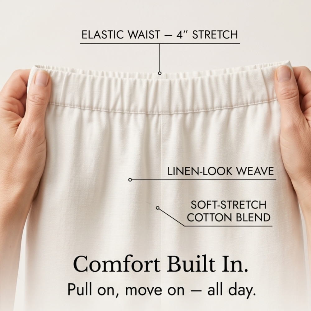 Womee – Women's Soft-Stretch Cropped Pants