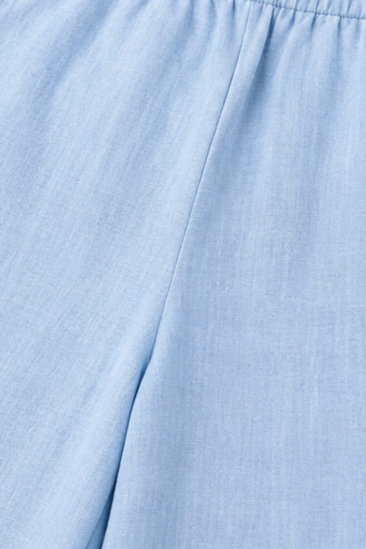 Onehanger – V-Neck Button-Up Vest And Wide-Leg Pants Set