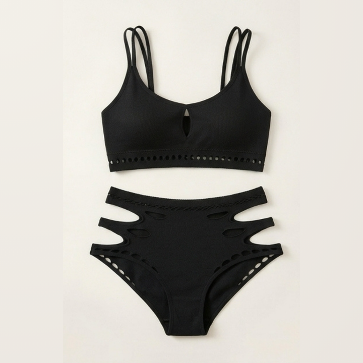 Nocturne – Women's Sculpted Cutout Lingerie Set