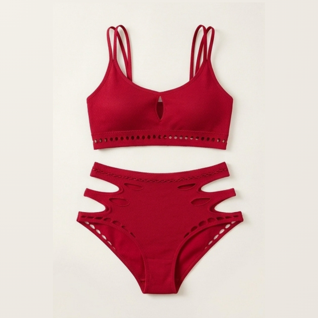 Nocturne – Women's Sculpted Cutout Lingerie Set