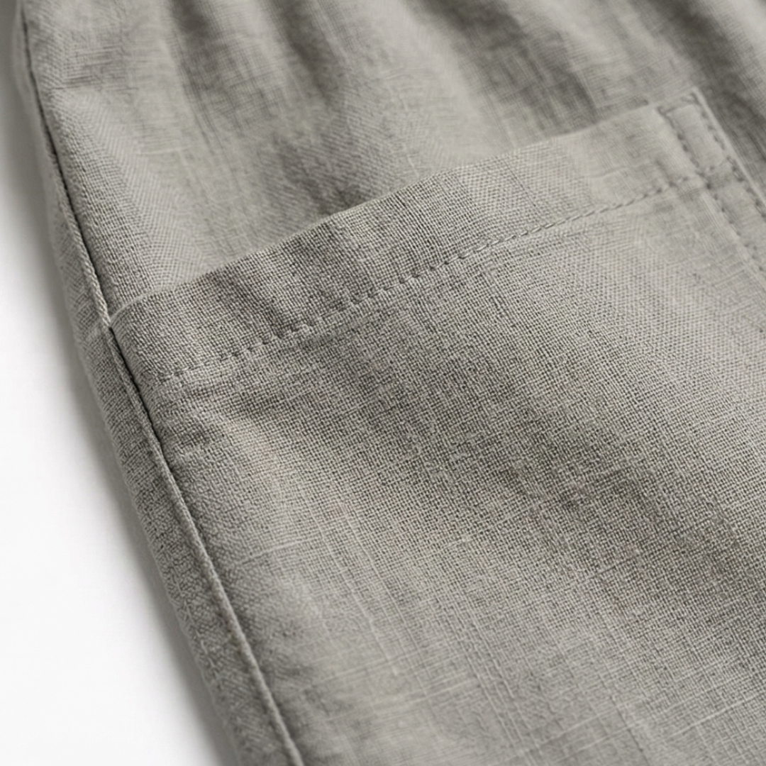 Brezia™ – Relaxed Fit Cotton Linen Capris