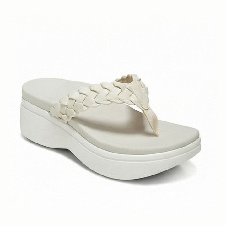 Soléna - Braided Platform Sandal for All Day Comfort