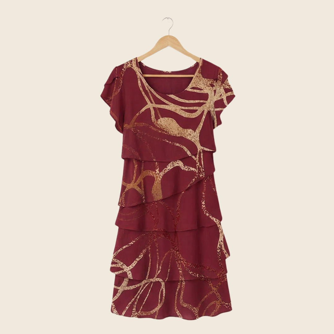 Floressa™ – Layered Ruffle Dress for Effortless Elegance