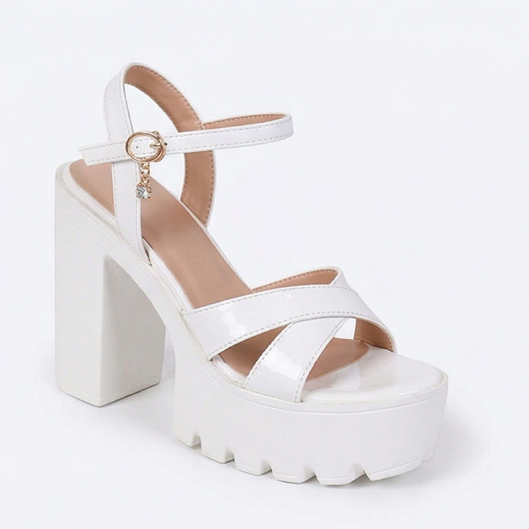 Elevana – Chunky Platform Ankle Strap Heels