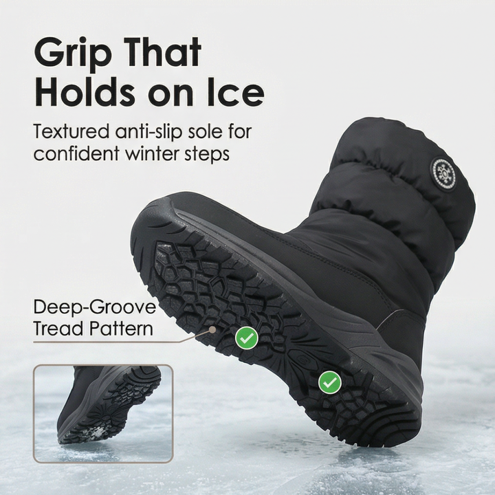 Warmstep - Women's waterproof fur lined winter boots