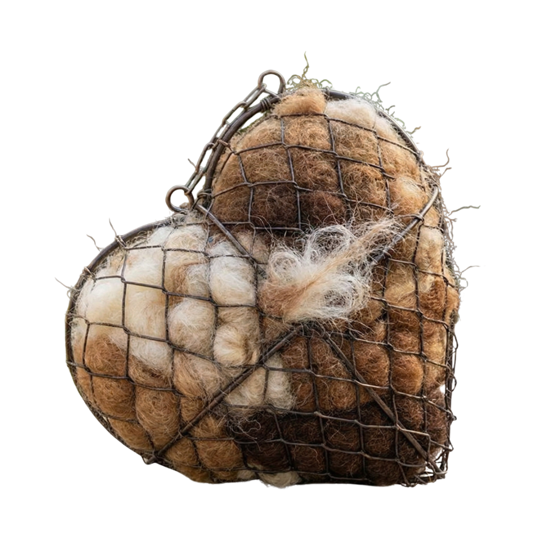 Nestara™ – Heart Shaped Bird Nesting Material Holder