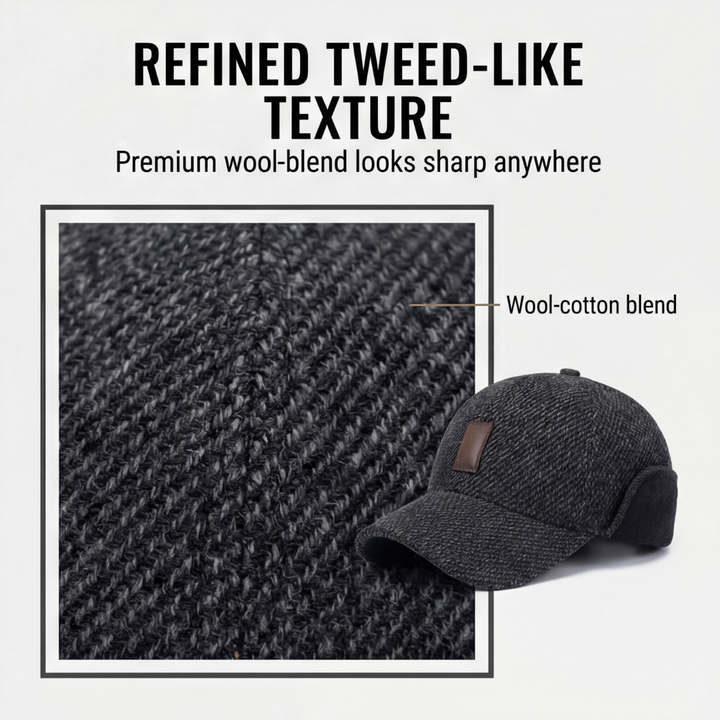 Coldguard - Fleece lined winter baseball cap with ear flaps