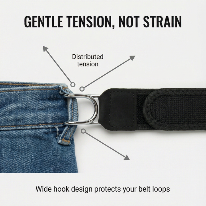 Looplock - No buckle elastic belt connector (2-pack)