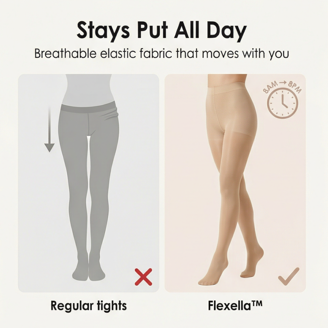 Flexella - Women's breathable elastic tights