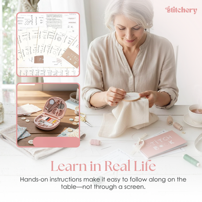 Stitchery™ – Mini Sewing Book for Creative Projects (50% Off)