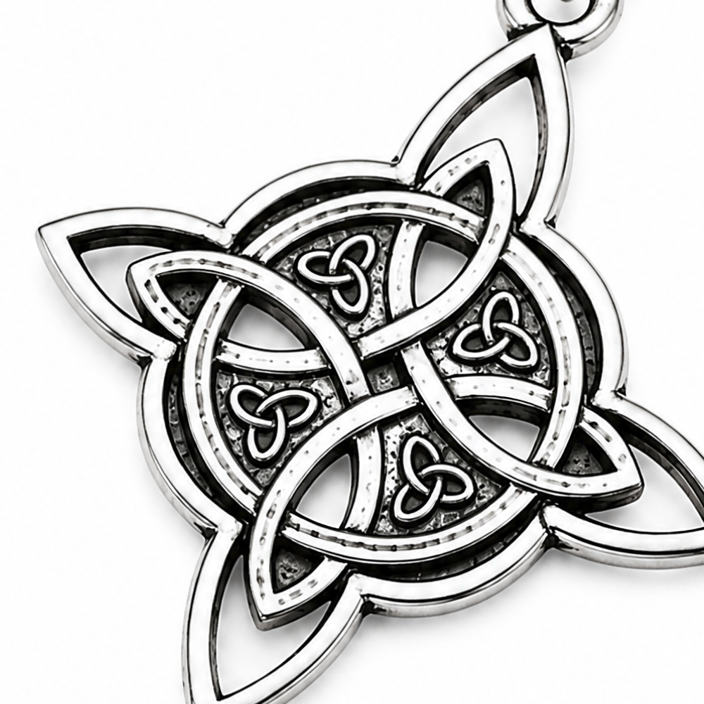 Lunavia – Vintage Celtic Knot Crystal Drop Earrings
