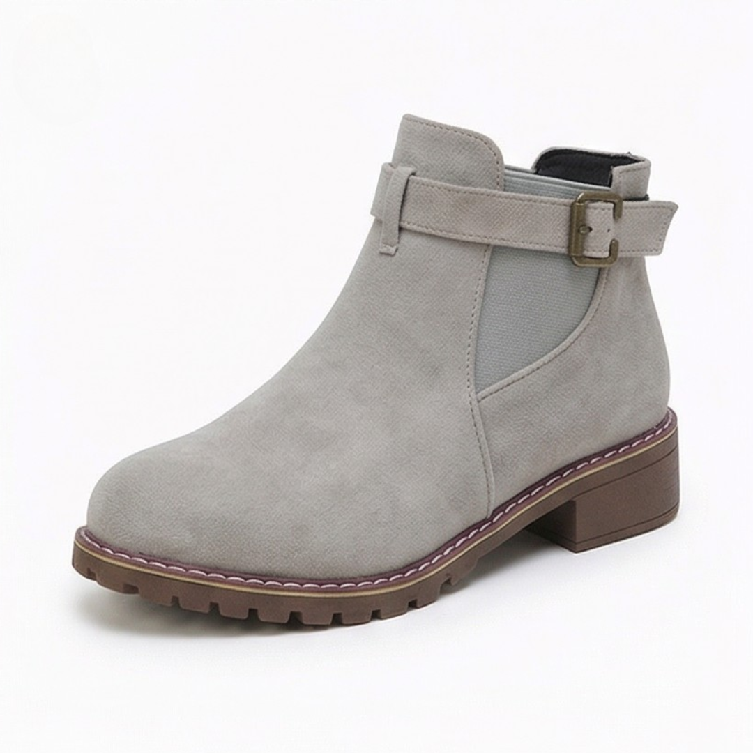 Solace™ – Slip On Low Heel Ankle Boots