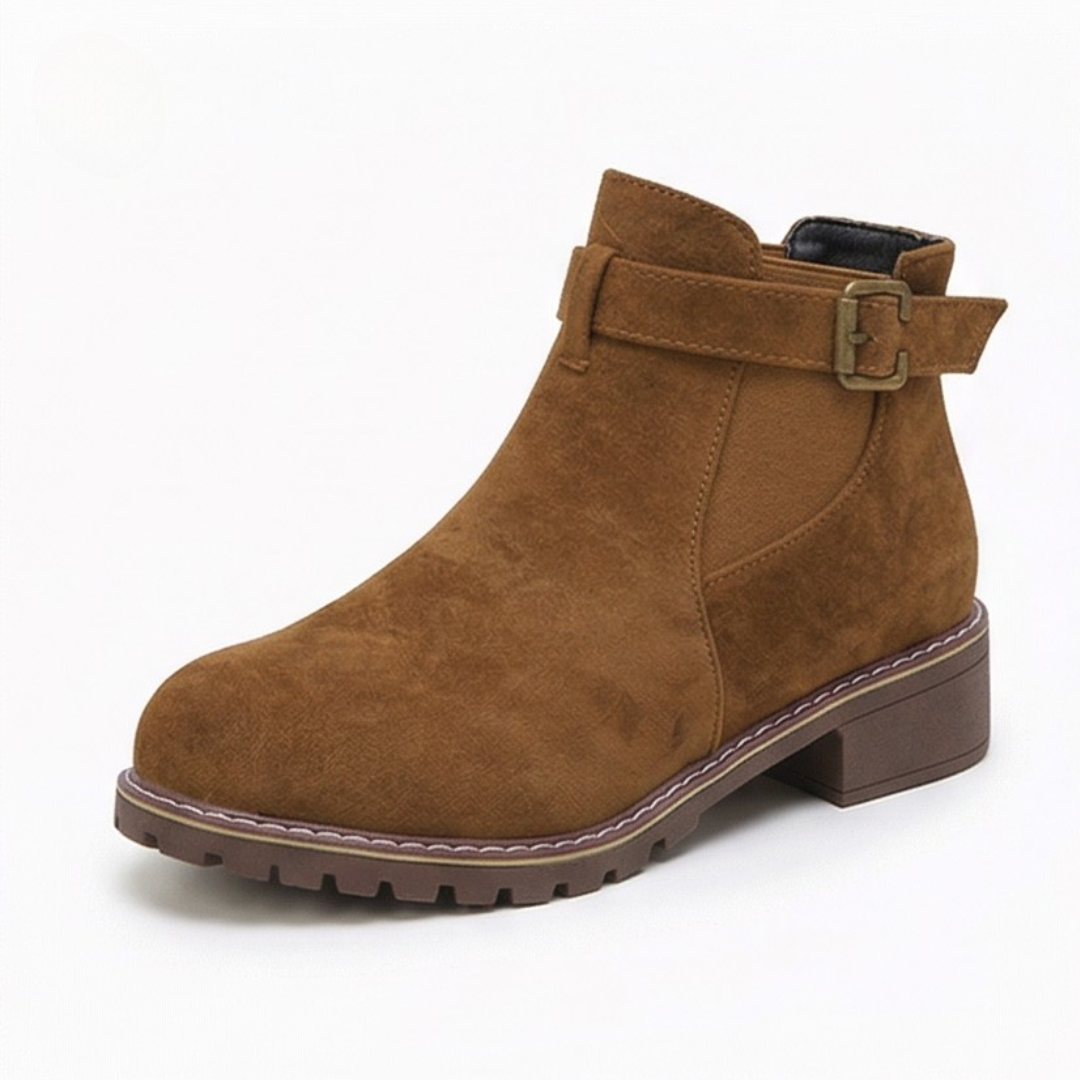 Solace™ – Slip On Low Heel Ankle Boots