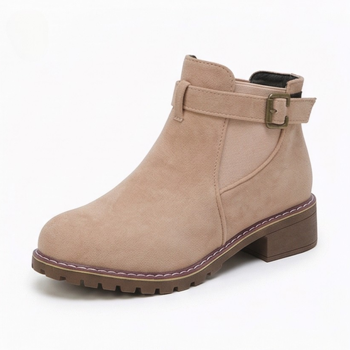 Solace™ – Slip On Low Heel Ankle Boots
