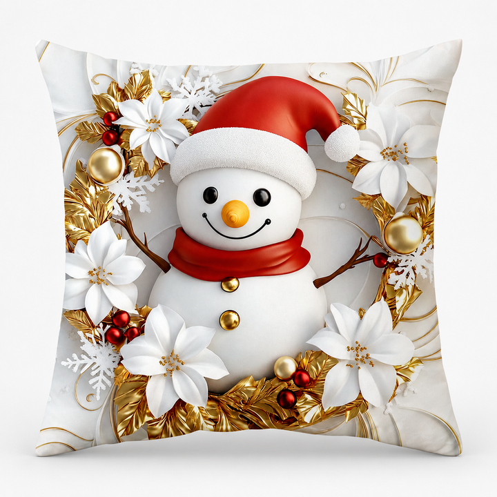 Hearthglow – Textured Linen Christmas Pillow Cover