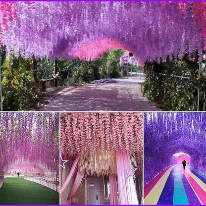 Florenza™ - Artificial Wisteria Flowers For an Elegant Home (12 Pieces)