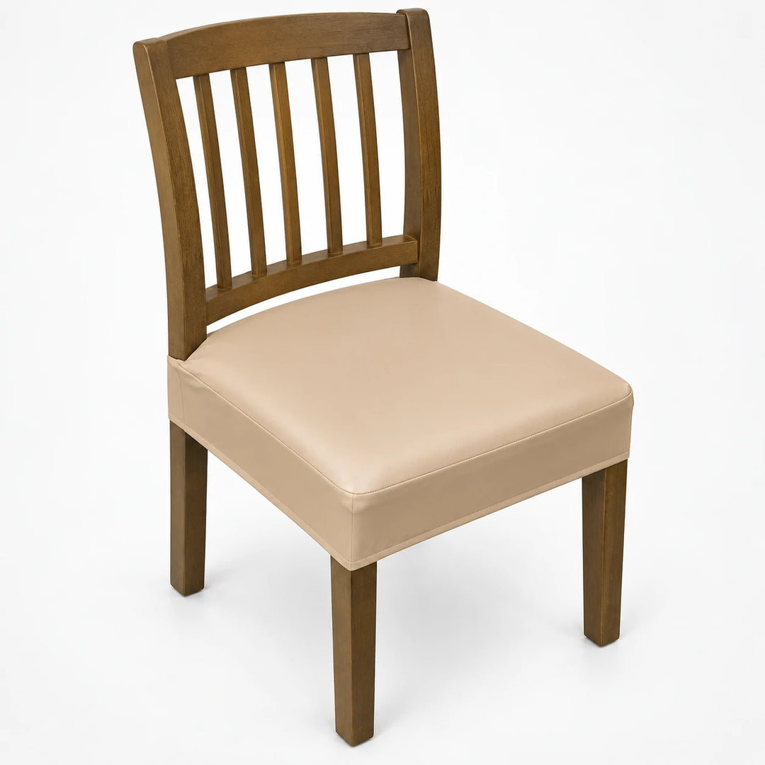 SeatSleek – Stretch PU Leather Dining Chair Seat Cover (4-piece set)