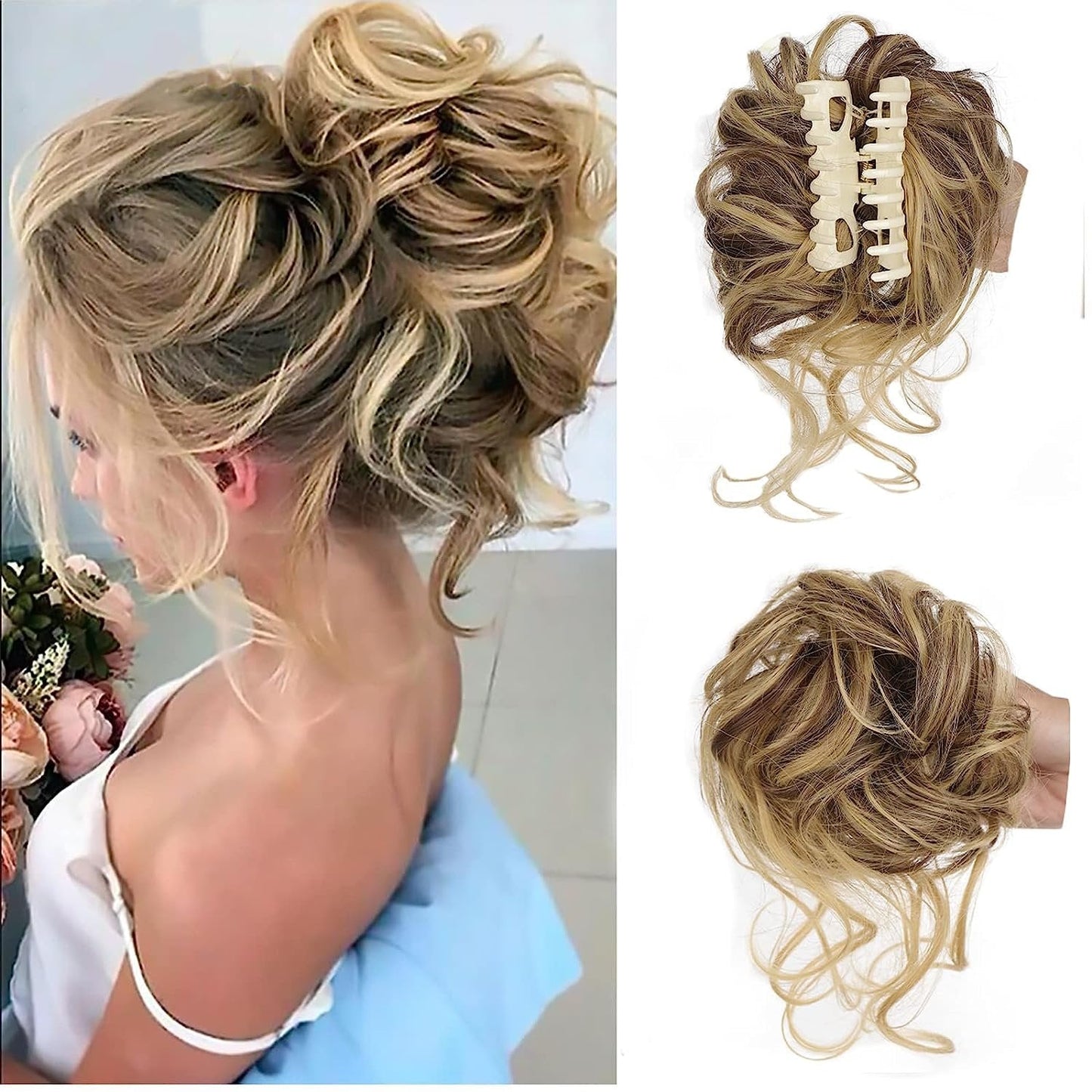 Lunisse™ – Elegant Curly Bun Hair Clip (1+1 Free)