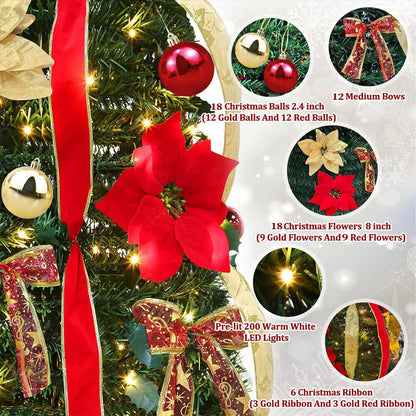 Lumiscarlet™ – Pop Up Red Christmas Tree (50% Off)