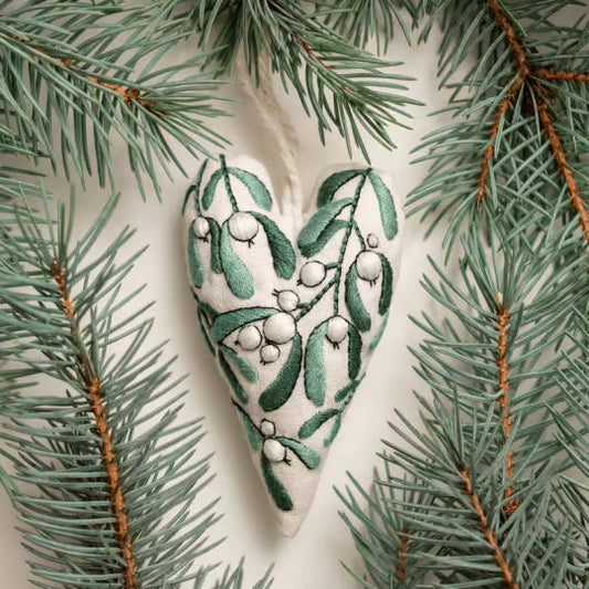 Stitchmas™ – DIY Heart Ornament Embroidery Kit