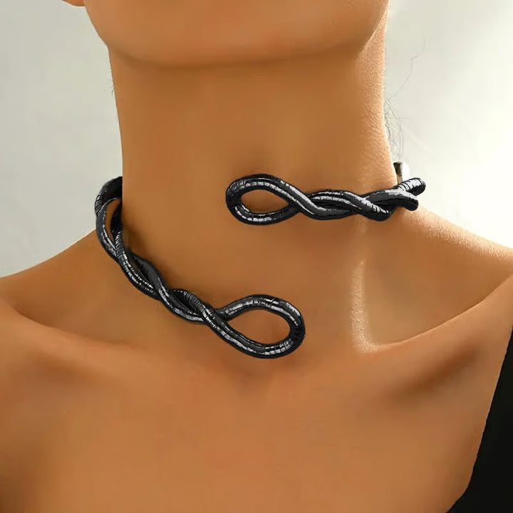 Serpina - Flexible Snake Necklace and Bracelet Set