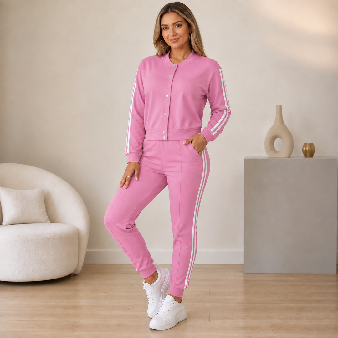 Wearbella – 3-Piece Cropped Jacket,Tank And Jogger Set