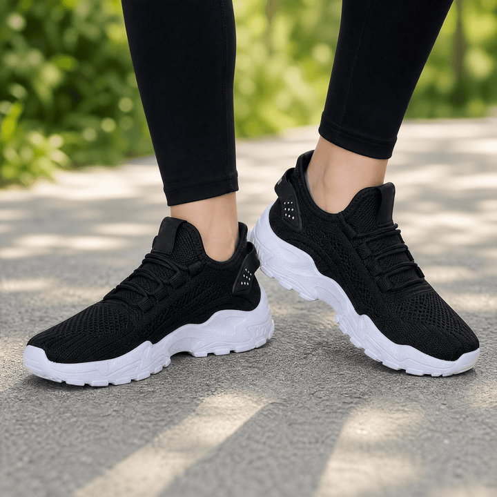 Airessa – Breathable Mesh Sneakers for All Day Comfort Black / 6