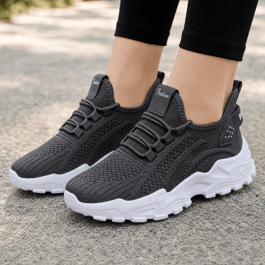 Airessa – Breathable Mesh Sneakers for All Day Comfort Dark gray / 6