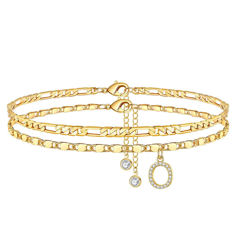 Letterly – Letter Layered Anklet
