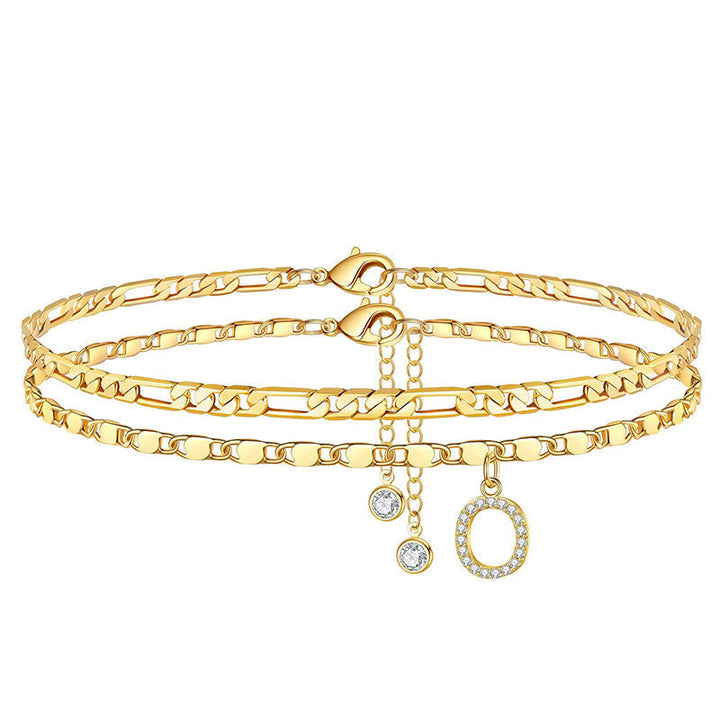 Letterly – Letter Layered Anklet