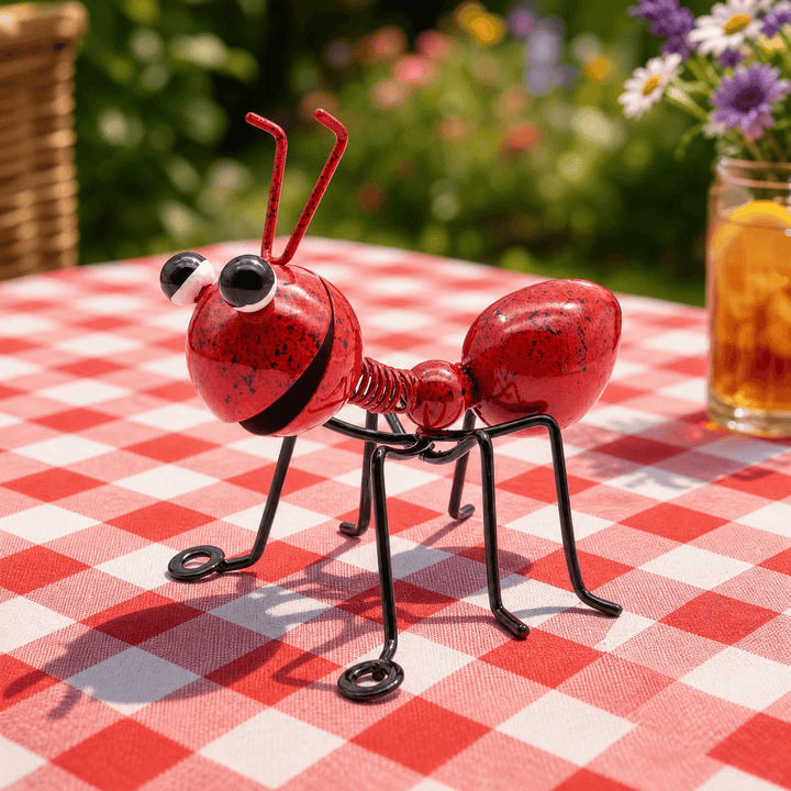 Antly™ – Colorful Metal Ants for Whimsical Gardens Red