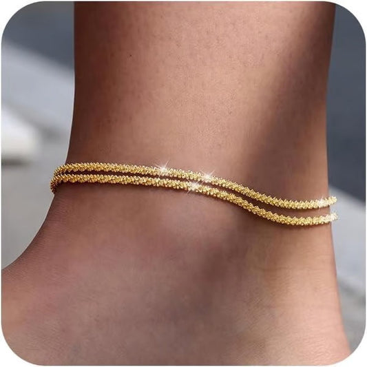 Silvara™ - Dainty Layered Anklet