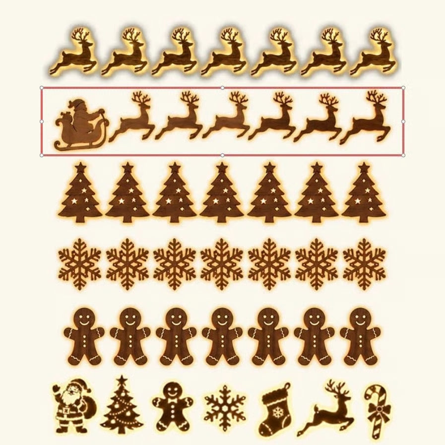 NoelGlow – Warm White LED Reindeer Wall Décor