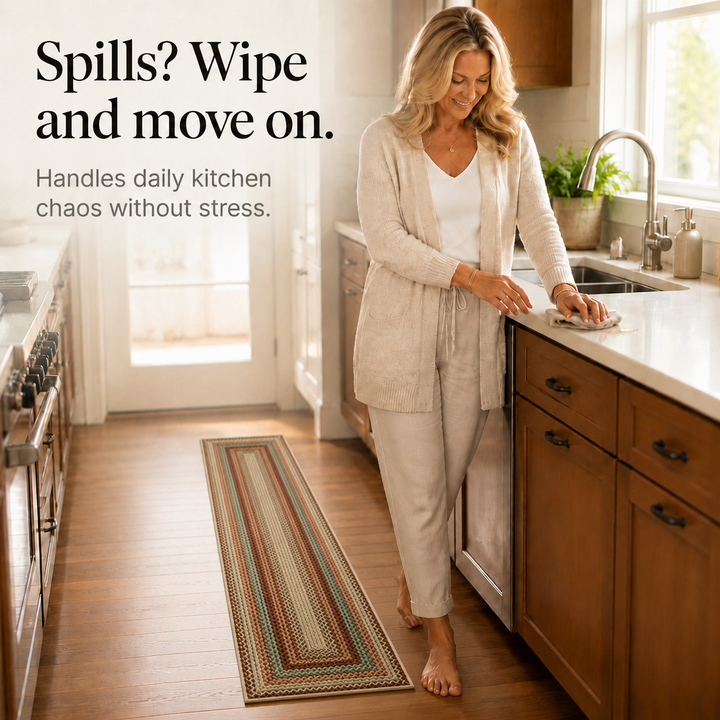 Wovella – Woven Non-Slip Kitchen Runner Rug (2-pack)