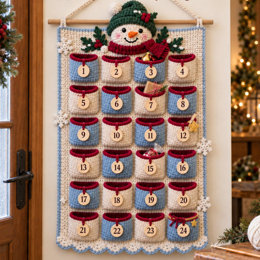 MerryStitch – Numbered Pocket Santa Crochet Advent Calendar