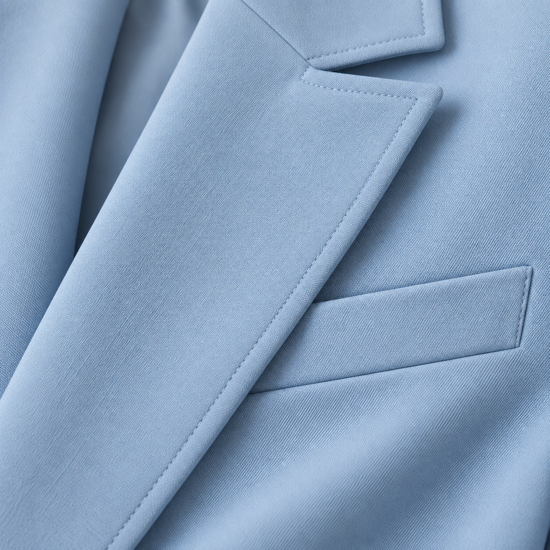 Wearbella – Notch Lapel Layered-Look Blazer And Trouser Set