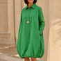 Wearbella – Button-Front Relaxed Shirt Dress