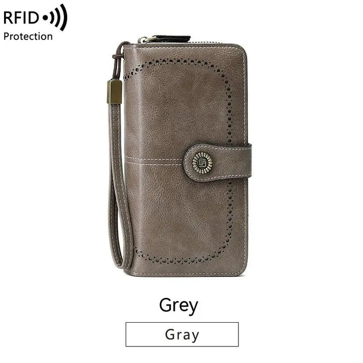 Aureden - Compact RFID Wallet with 24-Card Storage