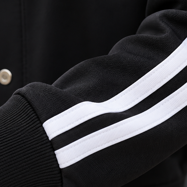 Wearbella – Contrast Stripe High-Waisted Wide-Leg Tracksuit Set