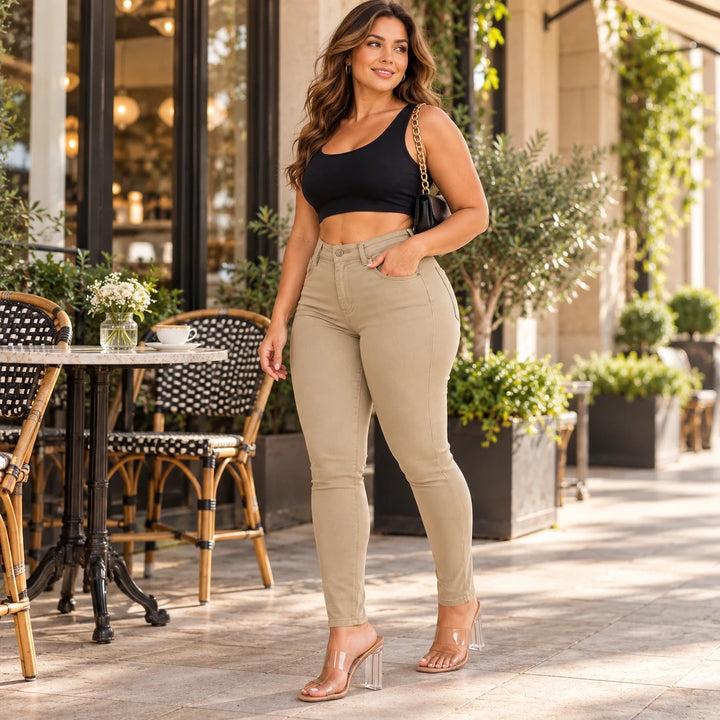 Wearbella – High-Waisted Stretch Skinny Jeans