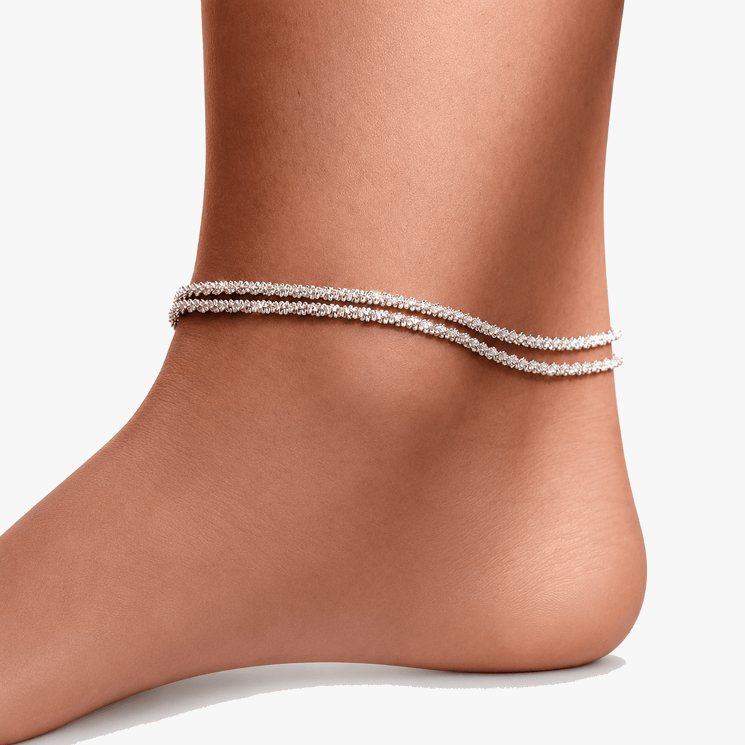 Silvara™ - Dainty Layered Anklet