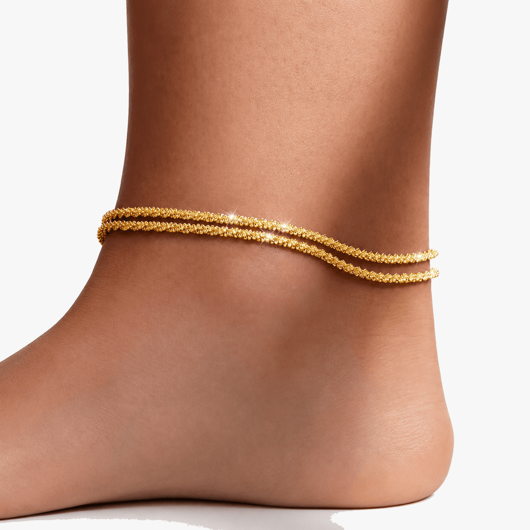 Silvara™ - Dainty Layered Anklet