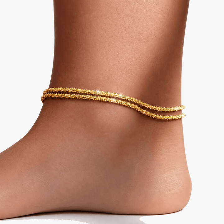 Silvara™ - Dainty Layered Anklet