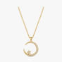 Lunara - Crystal Moon Pendant Necklace