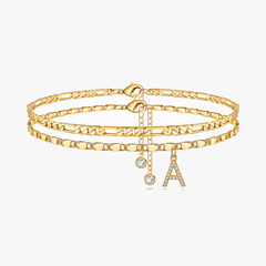 Letterly – Letter Layered Anklet