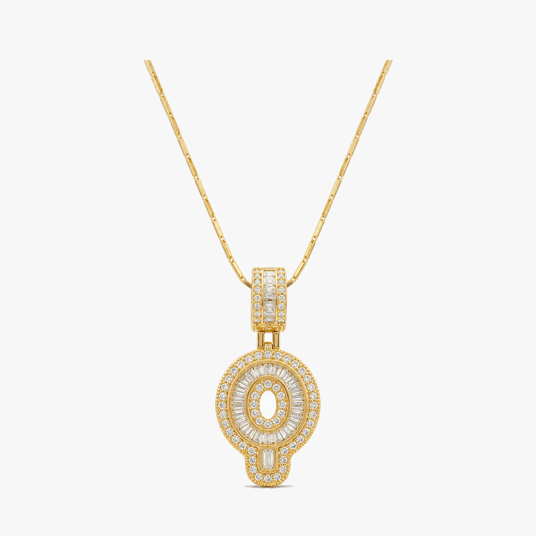 Luneria – Two-Piece Initial Pendant Necklace Set