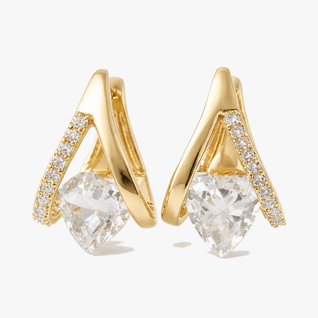 Lunavia – V-Frame Heart Earrings
