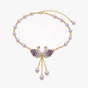 Lunabelle – Twin-Swan Pearl Tassel Necklace