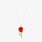 Florevia – Velvet Rose Pendant Necklace
